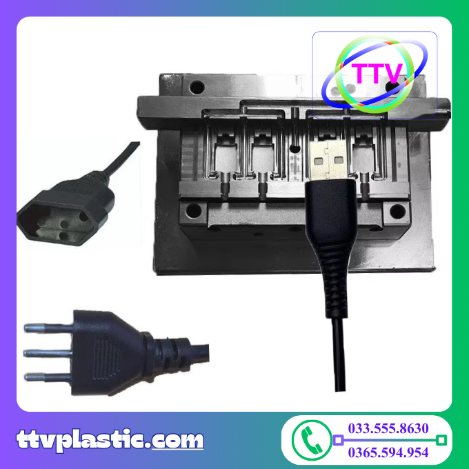 sẢn xuẤt Ép nhỰa ĐẦu dÂy cÁp ĐiỆn thoẠi (2)