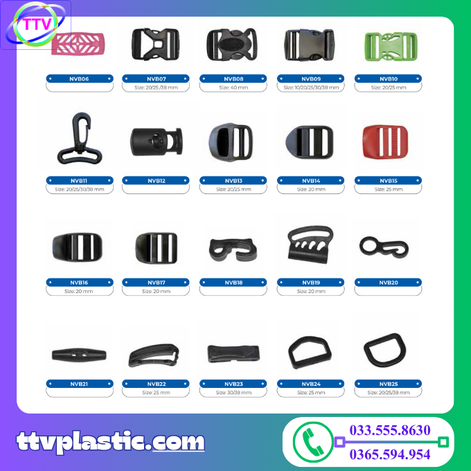 Xưởng Ép Phun Nhựa Khoá Nhựa - Móc Nhựa - Khoen Nhựa Chất Lượng Cao Tại TP.HCM