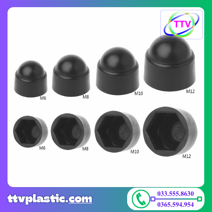 Xưởng Sản Xuất Nắp Chụp Bulong Nhựa Uy Tín - Nhận Gia Công Theo Mẫu, Số Lượng Lớn Xưởng Sản Xuất Nắp Chụp Bulong Nhựa Uy Tín - Nhận Gia Công Theo Mẫu, Số Lượng Lớn