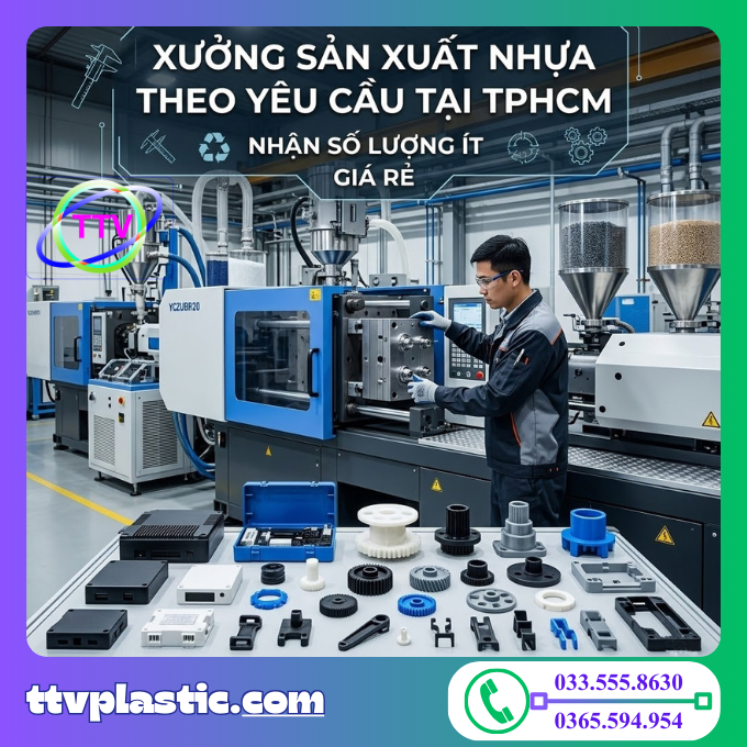 Xưởng Sản Xuất Nhựa Theo Yêu Cầu Tại TPHCM - Nhận Số Lượng Ít, Giá Rẻ